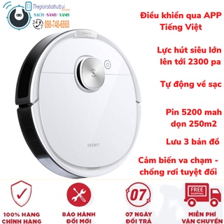 Robot hút bụi lau nhà Ecovacs Deebot T8 MAX/T8 POWER(OZMO 960) Chính Hãng- Trưng bày-APP Tiếng Việt