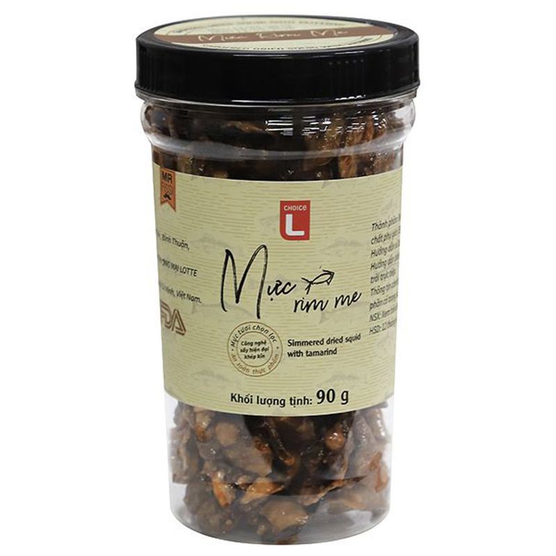 Mực rim me / Mực ngào đường / Chà bông cá hồi / Tép sấy giòn / Cá mai sấy giòn / Cá chỉ vàng cháy tỏi Choice L 90g/ 100g
