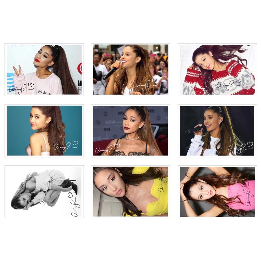 [Ép Lụa] Lomo Card 36 Ảnh ARIANA GRANDE ( có chữ kí )