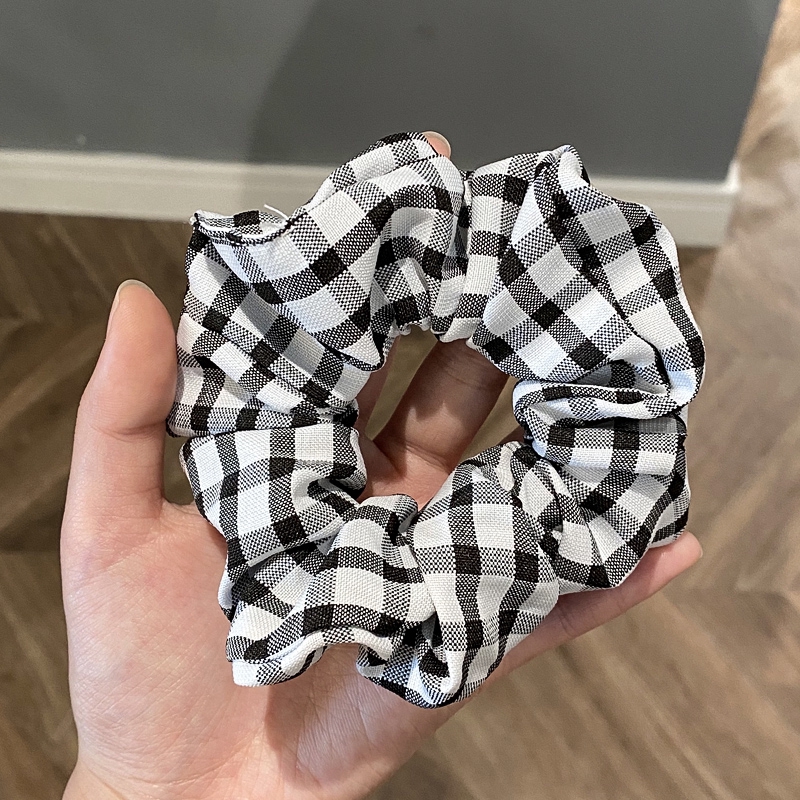 Dây buộc tóc vải satin kích thước lớn thời trang cho nữ