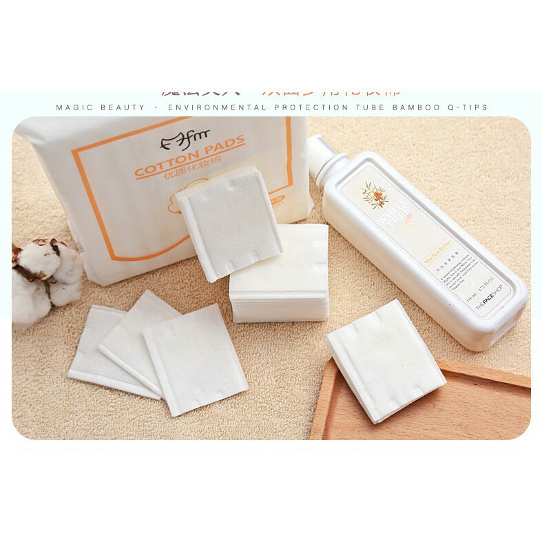Bông tẩy trang 3 lớp cotton bịch 222 miếng ( tuyển khách sỉ)