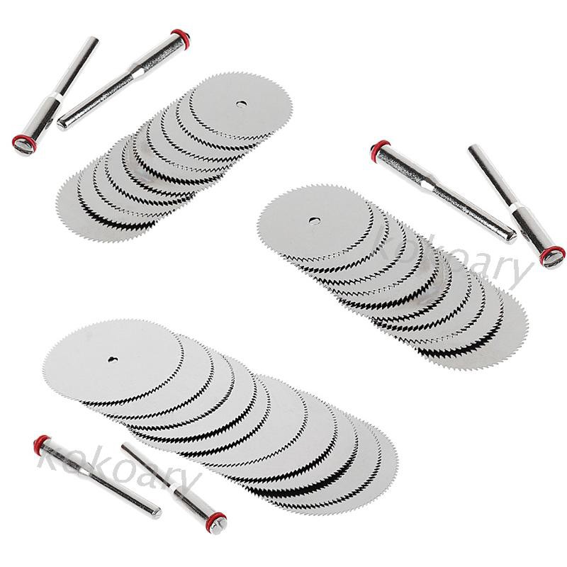 Set 10 đĩa cưa gỗ 25mm kèm 2 trục xoay chuyên dụng