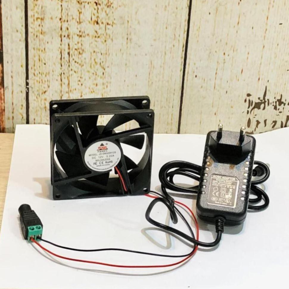 Bộ Quạt Tản Nhiệt Hút Khói Hàn 12V 12x12CM - 8x8CM độ bền cao