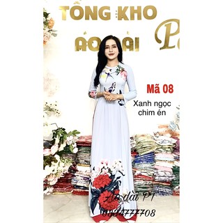 Áo dài đẹp_Áo dài truyền thống lụa in 3D siêu đẹp mềm mại dễ mặc siêu rẻ đẹp