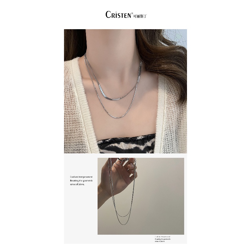 Dây chuyền xương rắn kiểu dáng thời trang Hip Hop