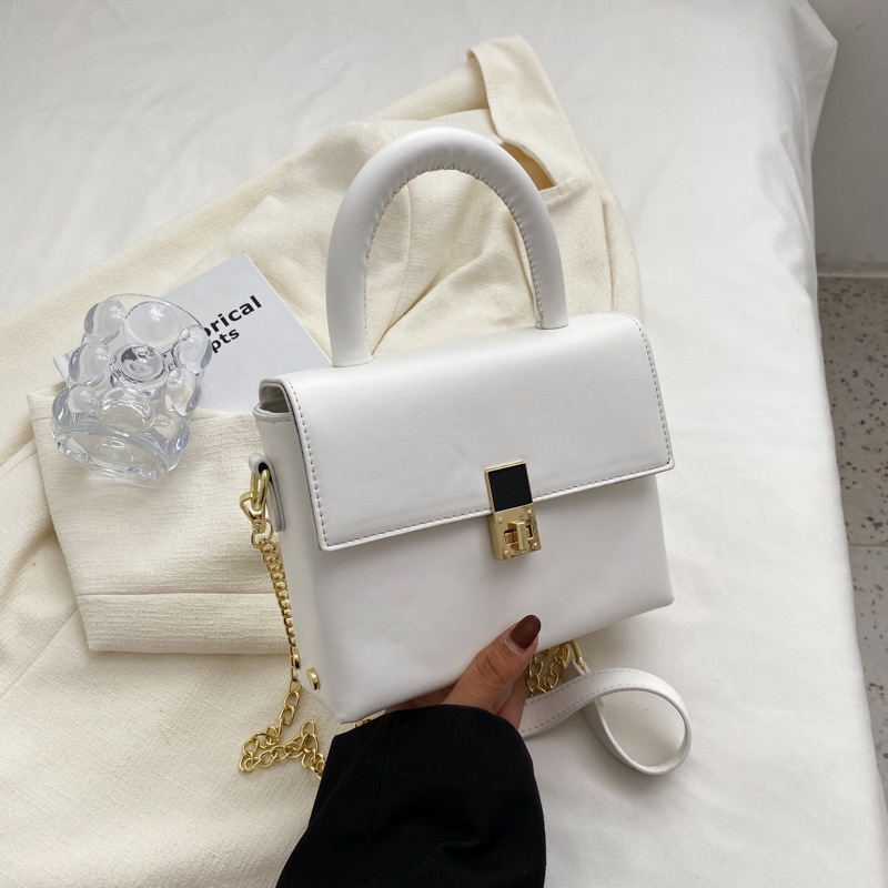 Túi đeo chéo IELGY dáng vuông nhỏ quai xích thời trang cao cấp cho nữ