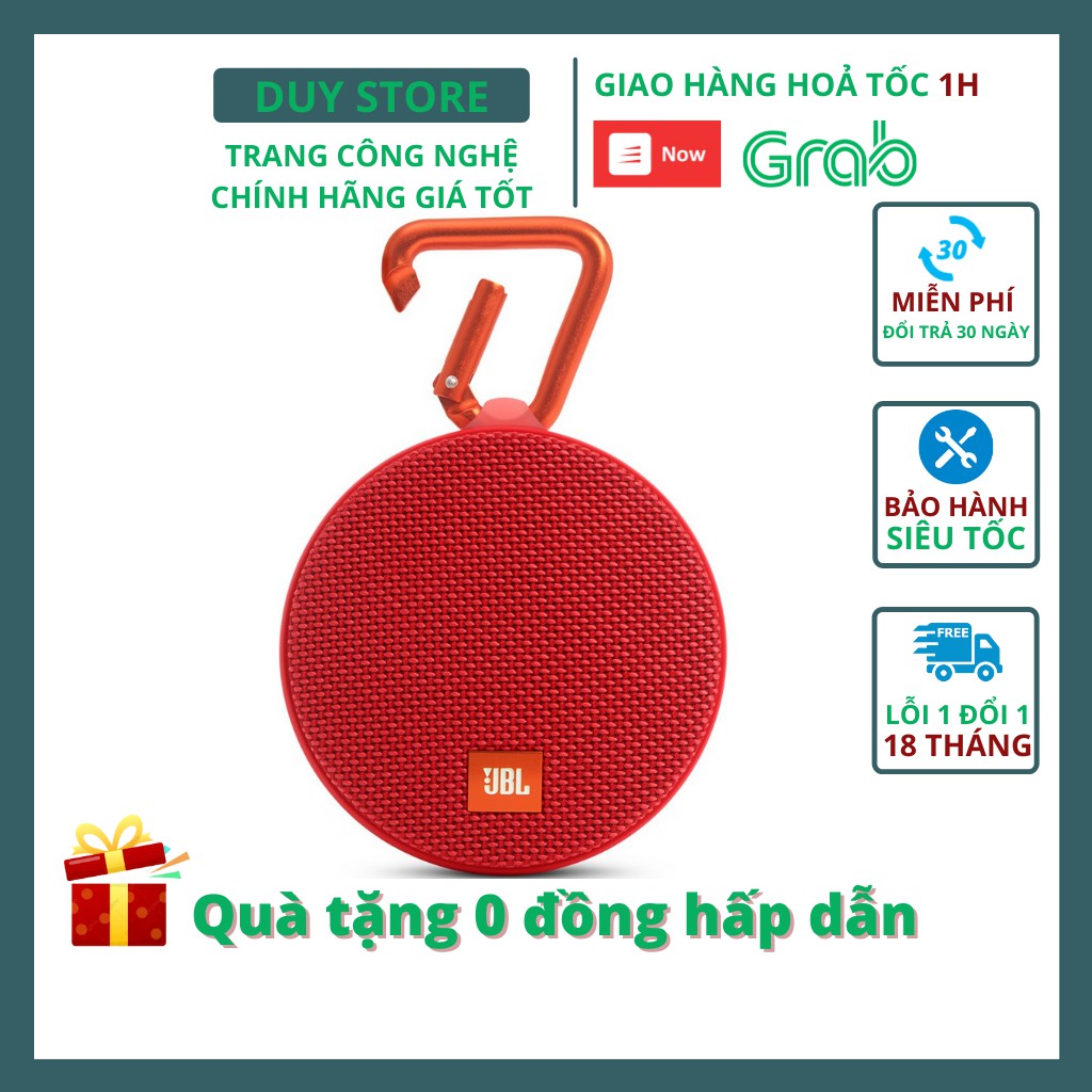 [Mã ELHACE giảm 4% đơn 300K] Loa Bluetooth JBL CLIP 2 chính hãng fullbox new 100% - Bảo hành 12 tháng - duystore