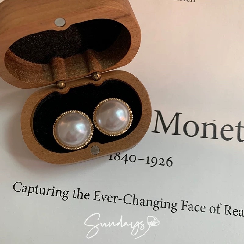 Khuyên tai đính hạt phong cách hàn quốc - Maben