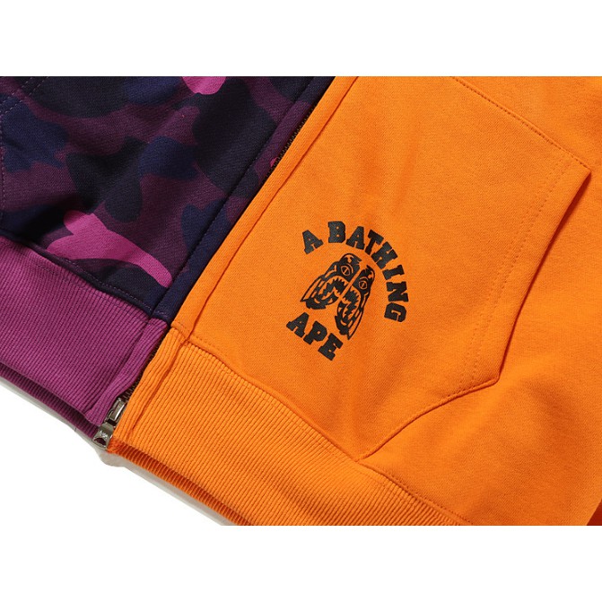 Mới Áo Hoodie BAPE Shark Họa Tiết Rằn Ri