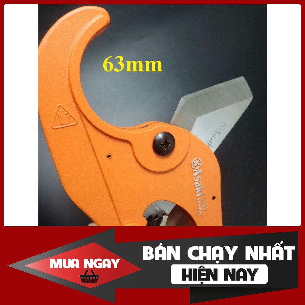 [ HÀNG CHÍNH HÃNG - GIÁ SẬP SÀN ] Kéo cắt ống nhựa PVC, PPR, PE đa dạng, hạng nặng Asaki 35mm, 42mm, 63mm(CHO KHÁCH XEM 