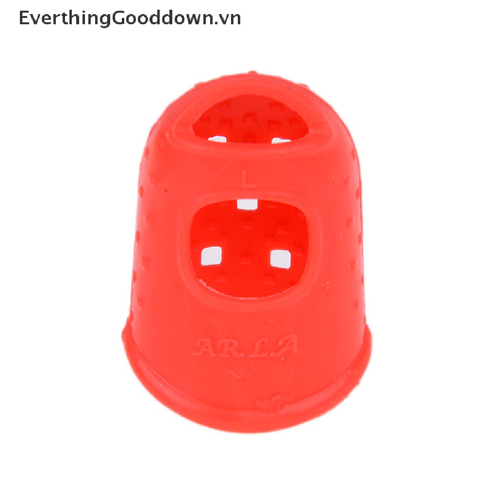 Everthinggooddown 5 Miếng Silicone Bọc Ngón Tay Chống Đau Khi Chơi Guitar