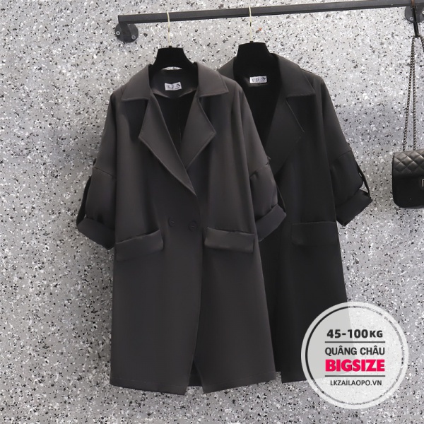 BIGSIZE Nữ (45-100kg) Áo Khoác Dáng Dài mỏng Phong Cách Anh Quốc Thời Trang Mùa Thu Cho Nữ | BigBuy360 - bigbuy360.vn