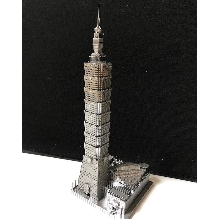 Mô Hình 3D Kim Loại Toà Tháp Taipei 101 (chưa ráp)
