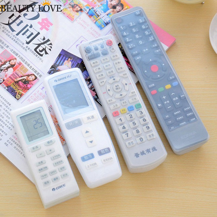 Vỏ Silicone Trong Suốt Bảo Vệ Cho Điều Khiển Từ Xa Của TV / Máy Lạnh Chống Thấm Nước Chống Bụi
