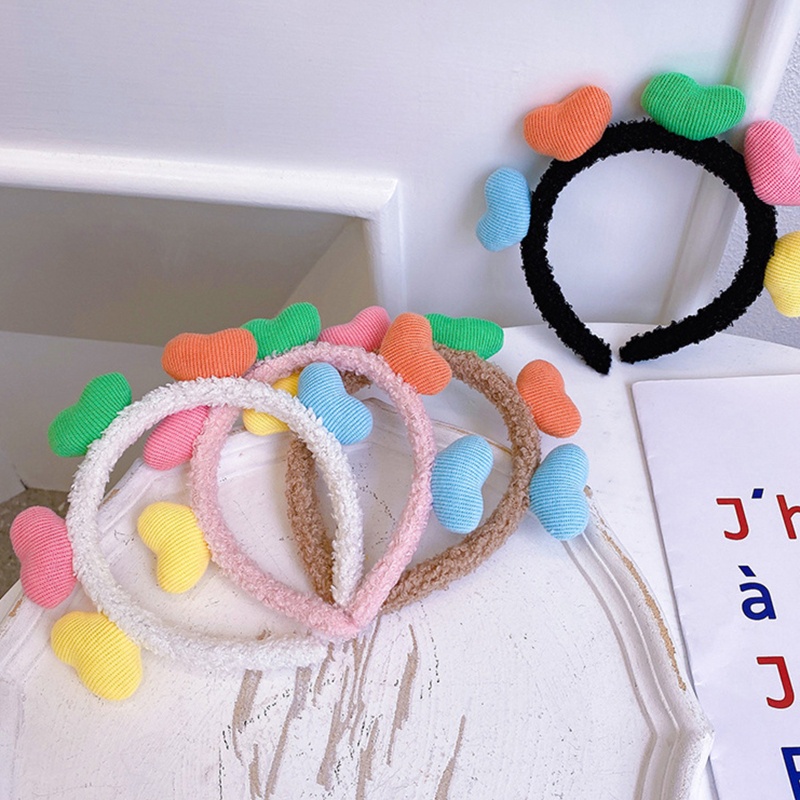 Flgo Băng Đô Trái Tim Bằng Lông Nhung Màu Kẹo Ngọt Trang Trí Tiệc Tùng / Lễ Hội