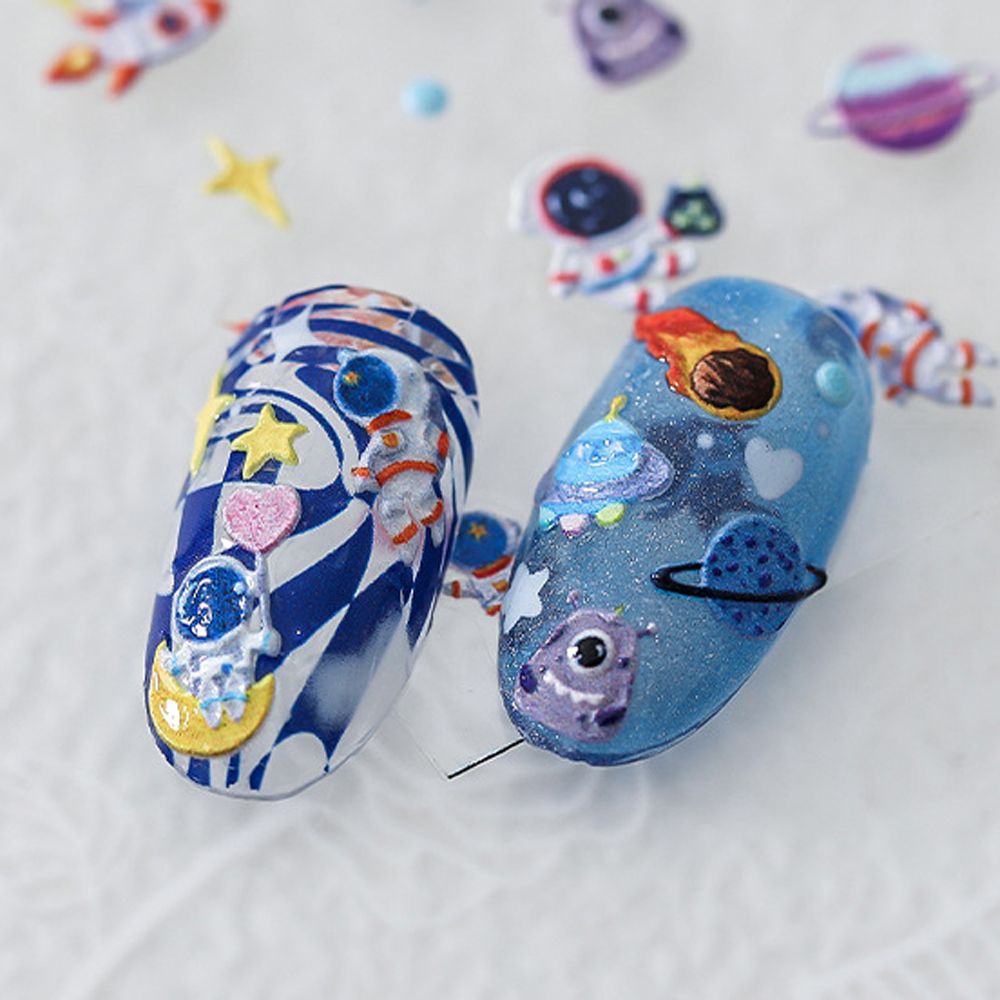 [Hàng mới về] Sticker dán móng trang trí họa tiết hoạt hình 5D đáng yêu