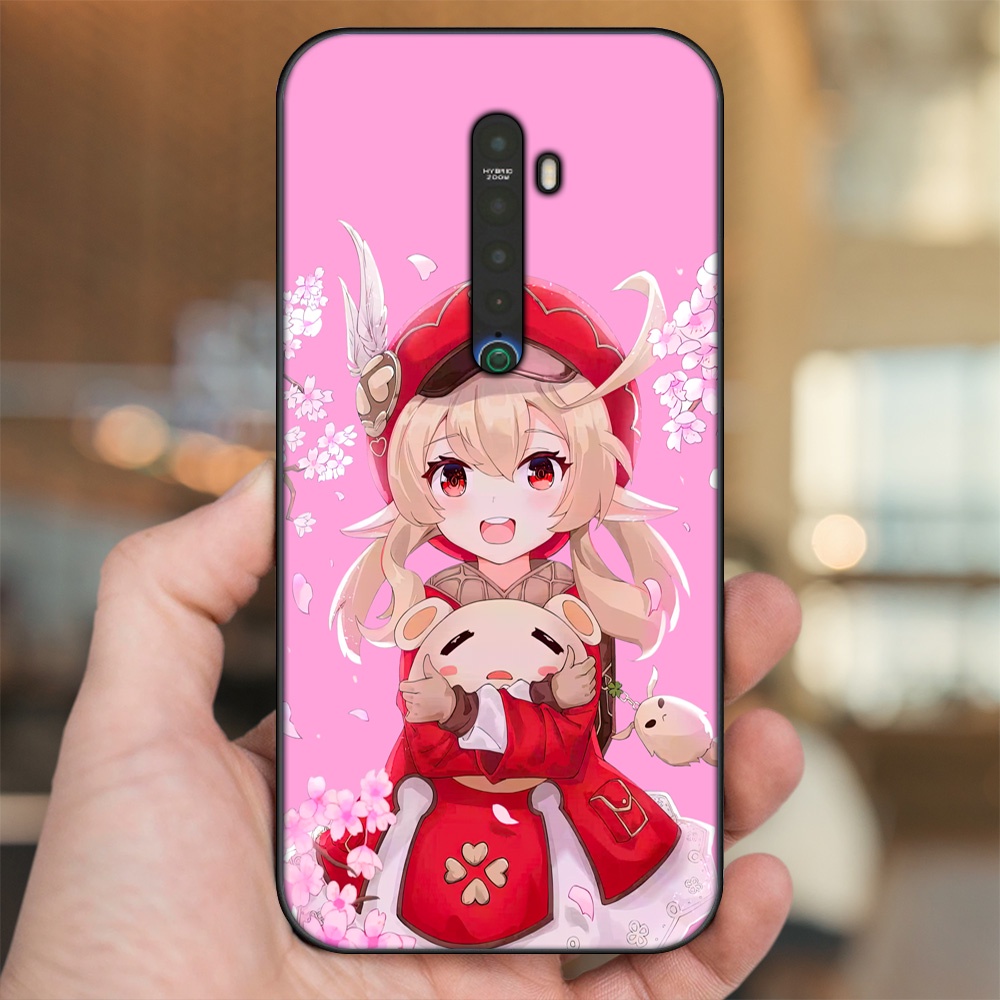 Ốp lưng Oppo Reno 2 viền đen in hình Klee Genshin Impact