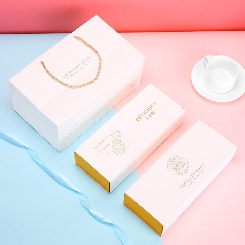 Hộp và túi đựng bánh dứa, hộp bánh Tết