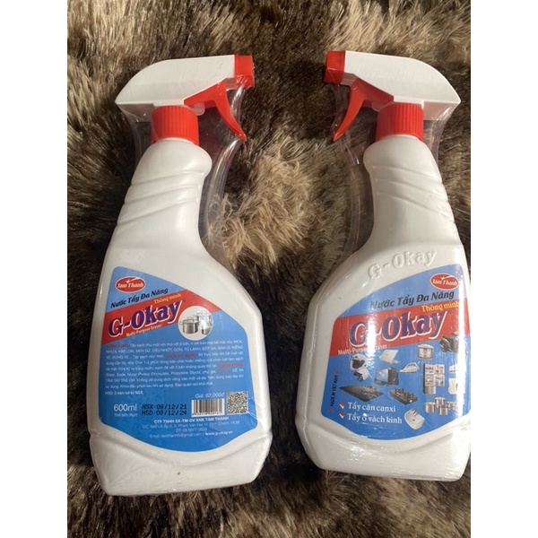 Nước tẩy rửa đa năng , tẩy xoong nồi , tẩy cặn canxi G okay 600ml