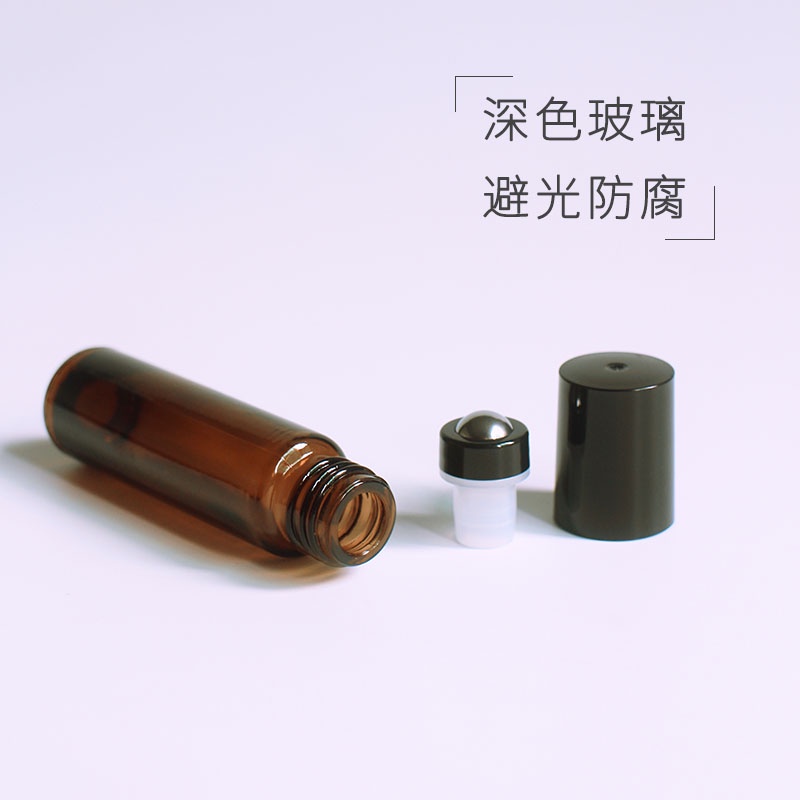 Chai Lăn Mát Xa Mặt Bằng Thủy Tinh Dày 10ml Cao Cấp