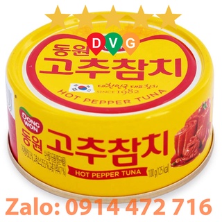 Cá Ngừ Vị Cay Dongwon Hộp 100G Nhập Khẩu Hàn Quốc