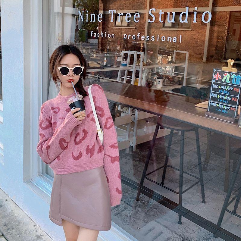 Áo Sweater Xiaozhainv Tay Dài In Họa Tiết Da Báo Phong Cách Hàn Quốc Xinh Xắn Dành Cho Nữ | BigBuy360 - bigbuy360.vn