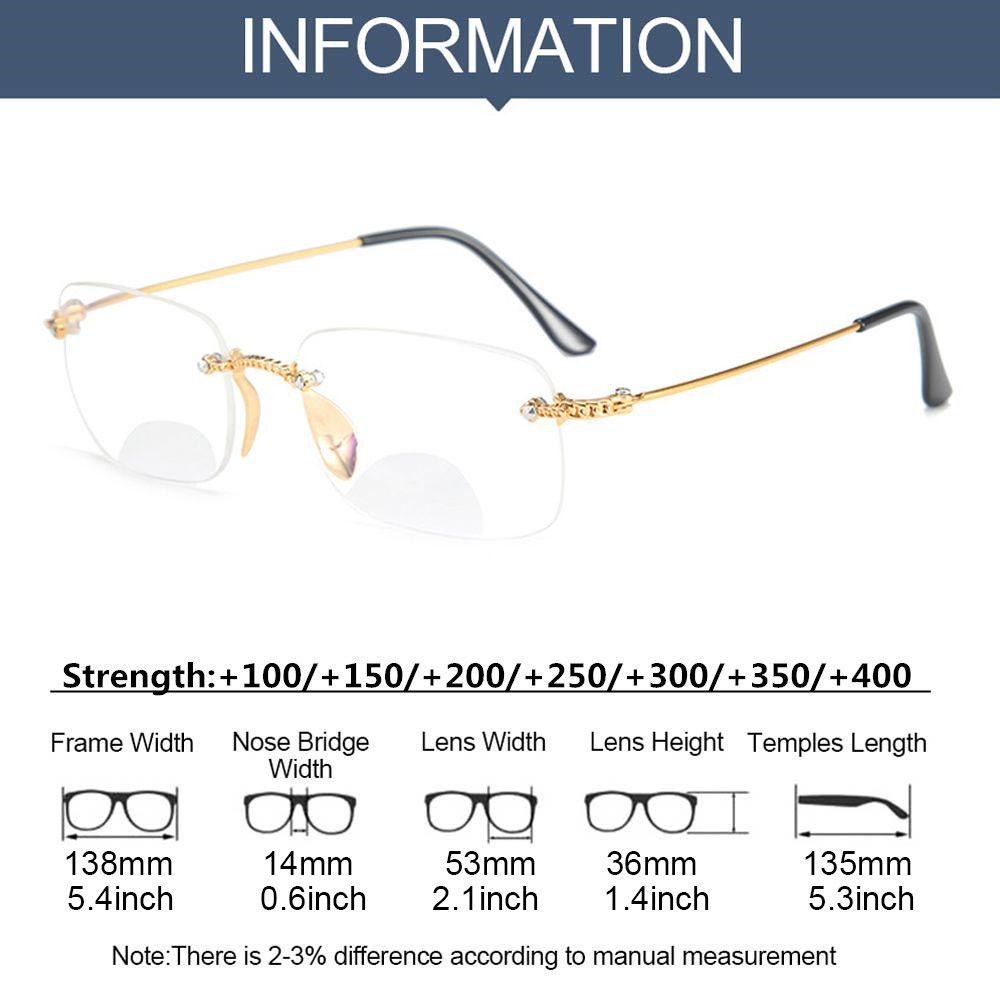 ☆FKILLA☆ Unisex Kính đeo hai tròng Kính đọc sách Chống ánh sáng xanh Mắt viễn thị Kính mắt Viễn thị Kính viễn thị Kính cận Diopter Kính mắt