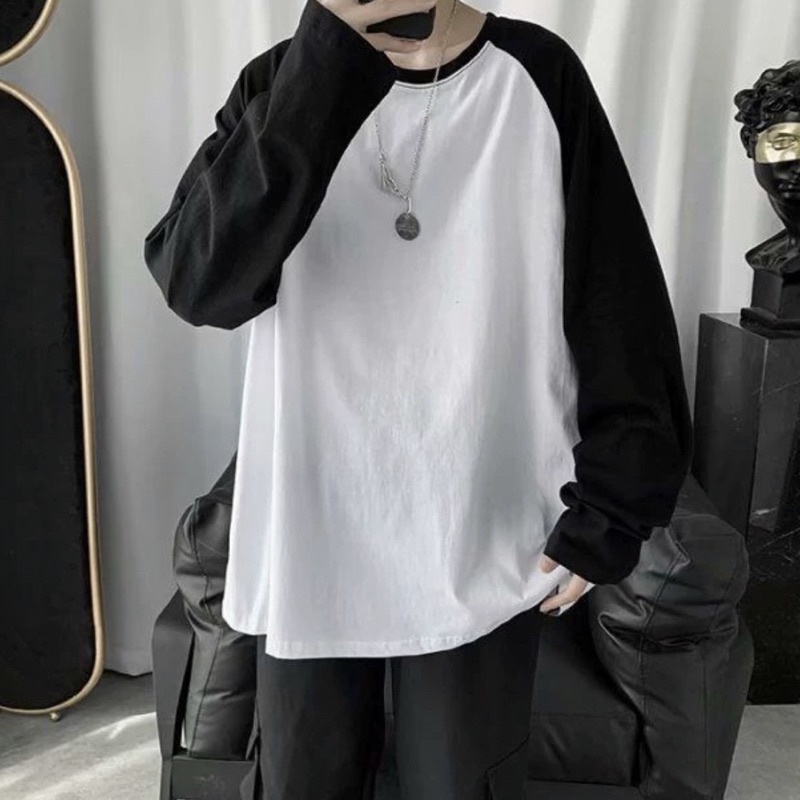 Áo Thun Dài Tay Raglan Cotton Unisex
