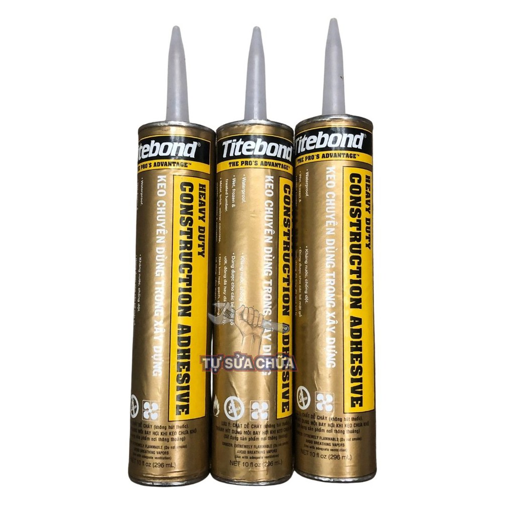 Keo dán xây dựng đa năng Titebond chuyên dán gỗ, sứ, gạch, kim loại