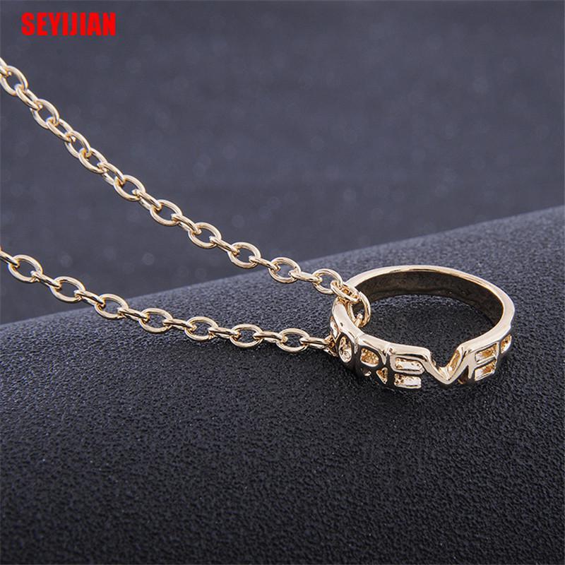 Set 3 Vòng cổ Mặt Nhẫn Khắc Chữ Best Friend Forever