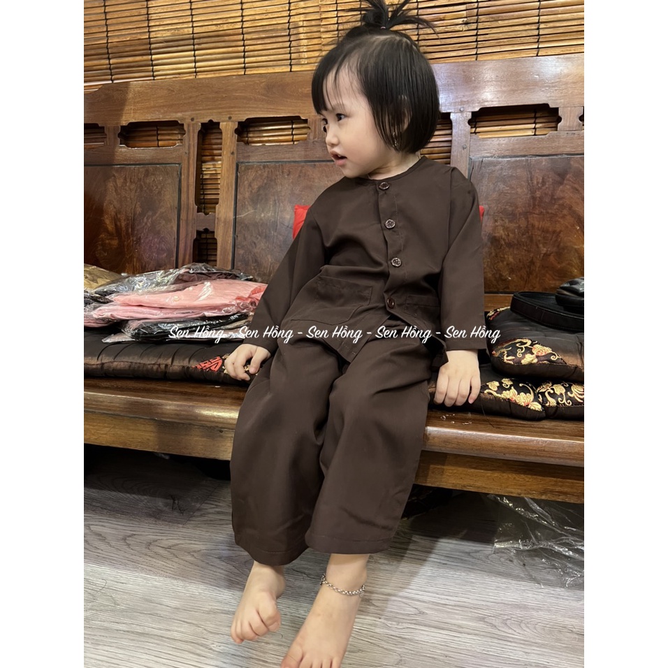 👶 ĐỒ LAM ĐI CHÙA ĐI CHƠI CHO BÉ - SET QUẦN ÁO BÀ BA dễ thương - Bà ba trẻ em bé trai bé gái