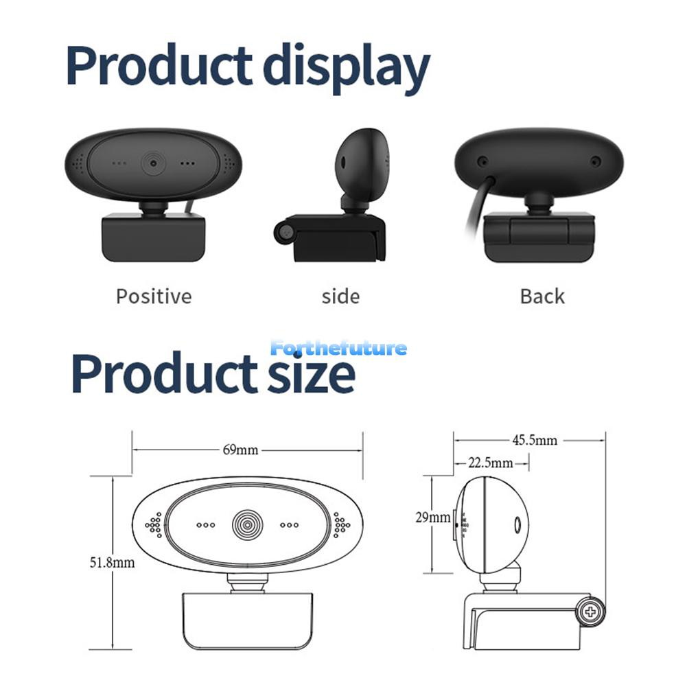 Webcam Usb Hd 1080p Tích Hợp Micro Cho Pc Laptop | BigBuy360 - bigbuy360.vn