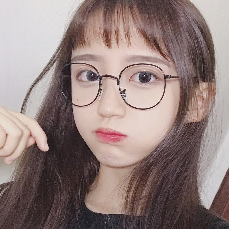 (KIQI-FASHION) COD Mắt kính gọng tròn chống ánh sáng xanh phong cách Hàn Quốc thời trang cho nam và nữ