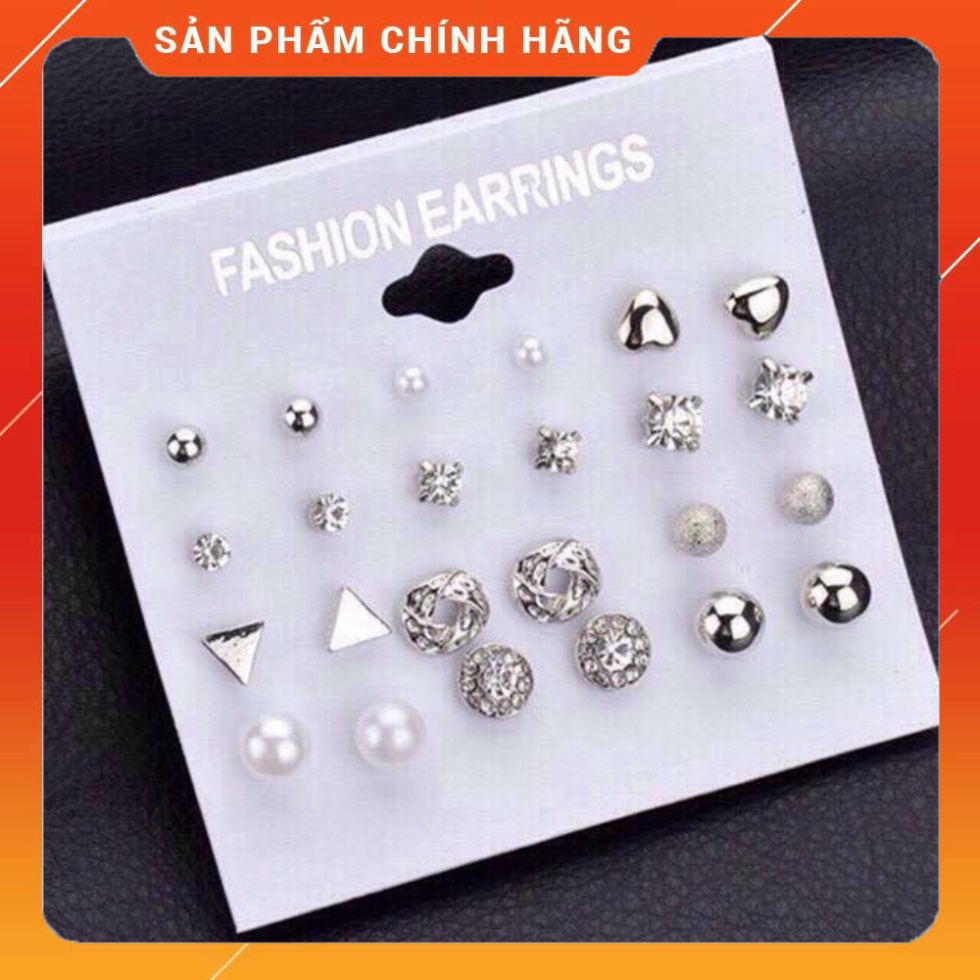 Set 12 Đôi Khuyên Tai Siêu Hot