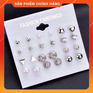 Set 12 đôi khuyên tai siêu hot