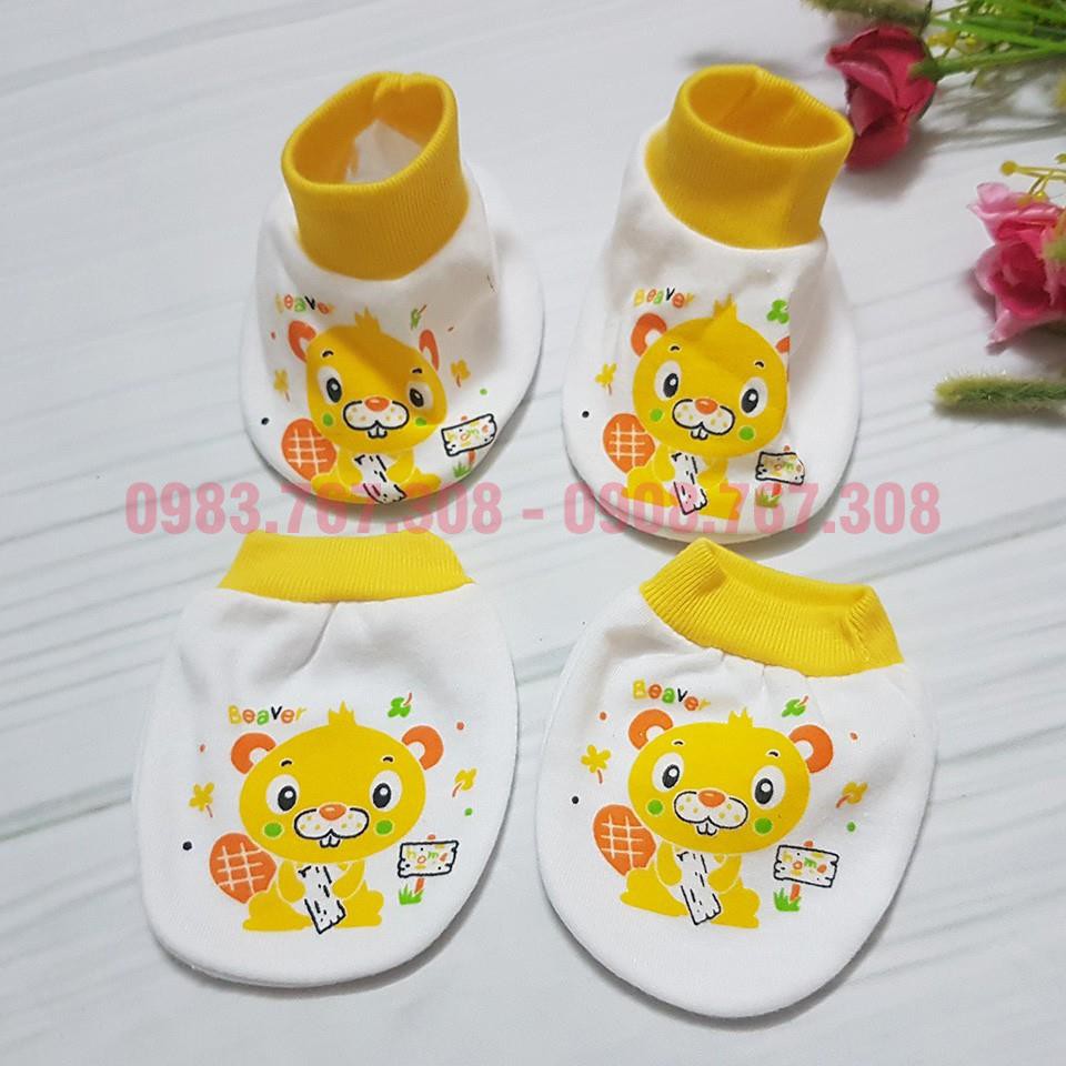 Bao Tay Chân Kerokid Cho Bé Sơ Sinh Chất Cotton - Họa Tiết Đa Dạng, Đủ Màu Cho Bé Trai, Bé Gái - BTT00105