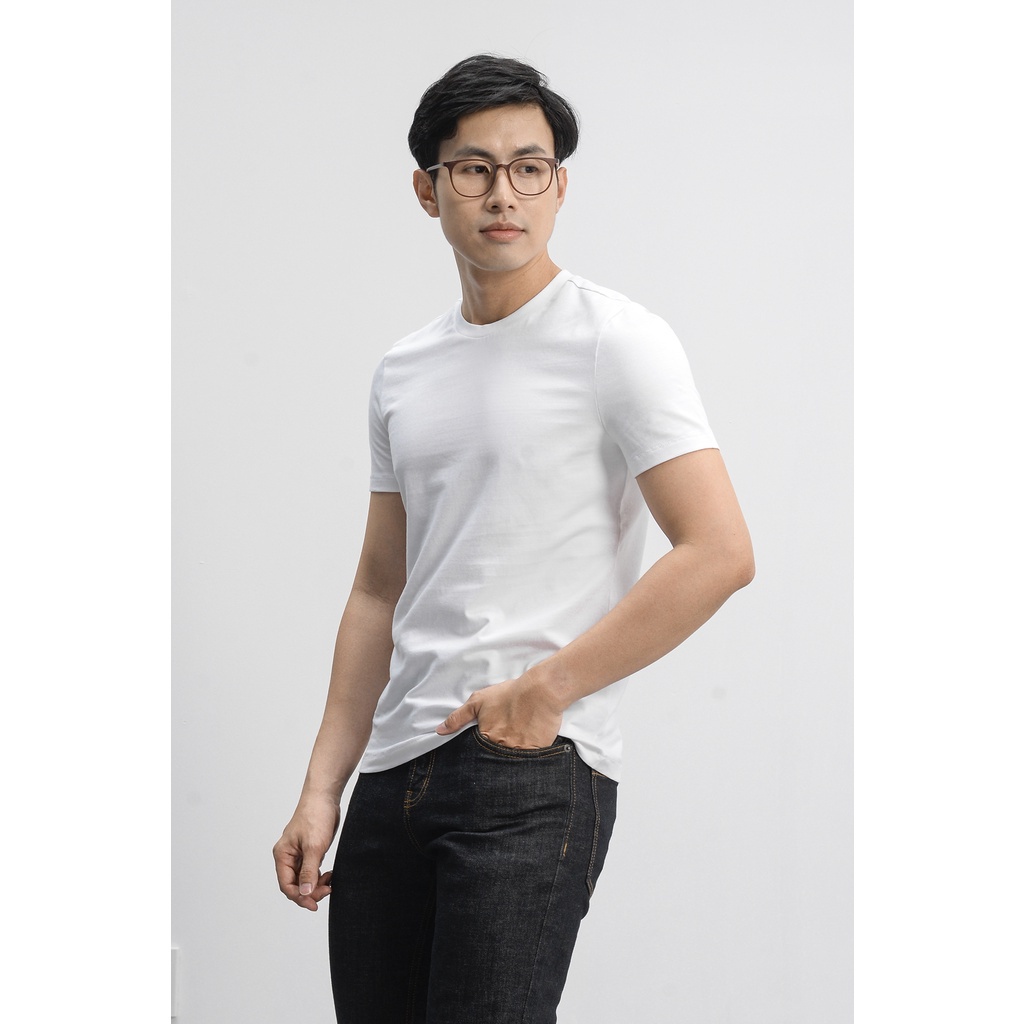 Áo Thun Nam Tay Ngắn Trơn Form Slim - Routine 10S21TSH002