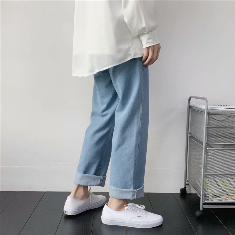 Quần jean ống rộng phong cách Hàn Quốc  thời trang dành cho nam