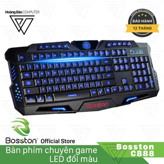 Bàn phím chuyên game Led đổi màu Bosston C888 - Chính hãng