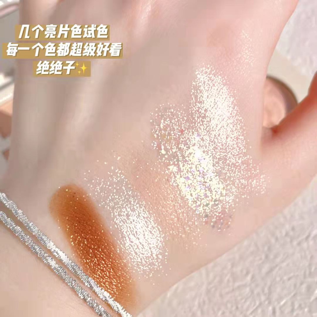 Bảng Phấn Mắt MUGE LEEN 14 Màu Sắc Ánh Ngọc Trai Trà Sữa Nhẹ Nhàng Thấm Nước