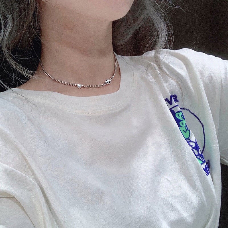 Vòng cổ Mặt Emoji Hai Mặt Cười Phong Cách Hip hop