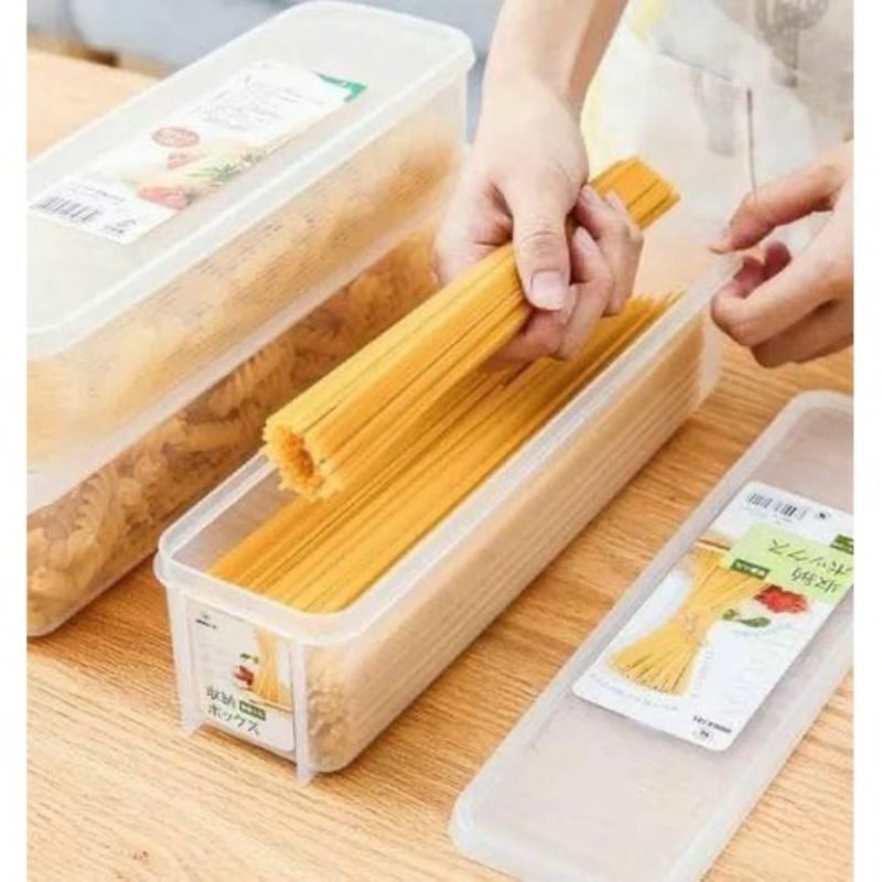 Hộp nhựa đựng mì ý 22cm 1400ml, thực phẩm , dụng cụ bàn ăn Nhật Bản tiện dụng