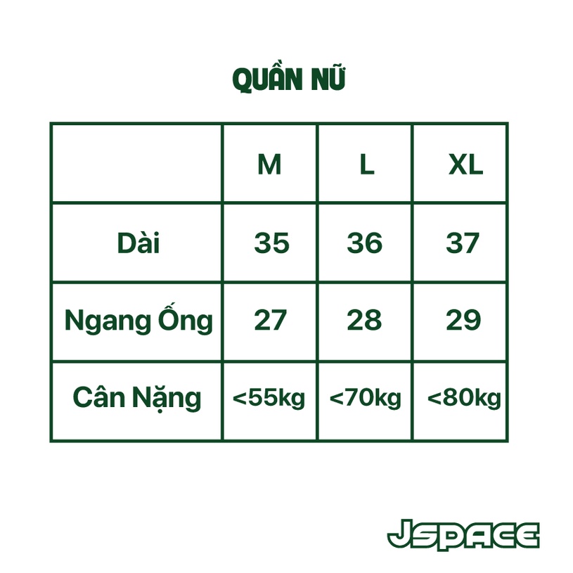 Quần short JSPACE thêu logo