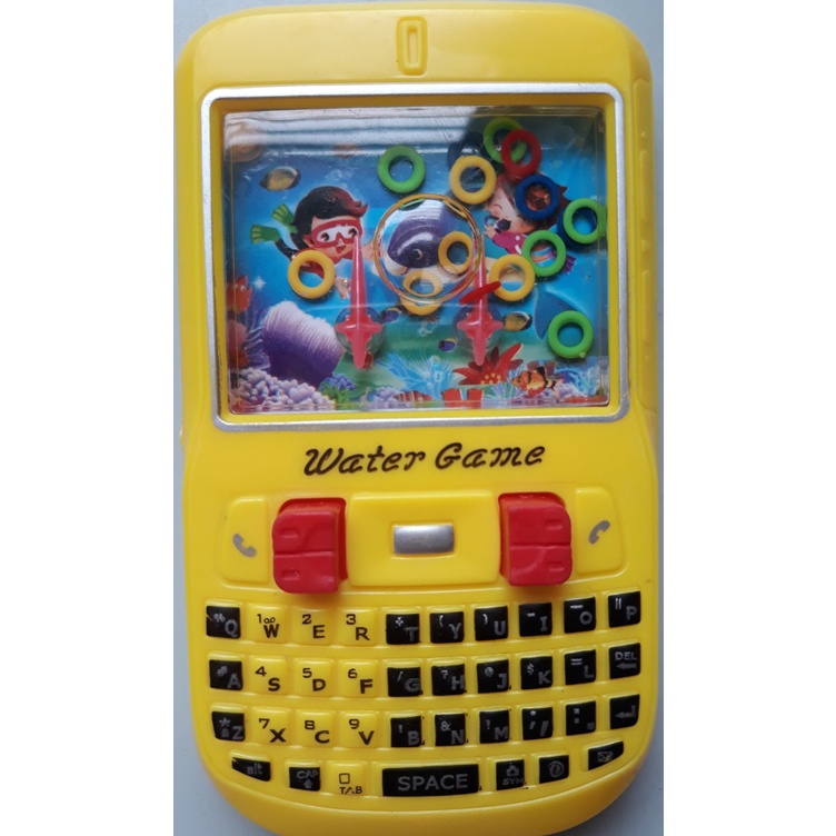 Máy chơi game bắn vòng nước hình điện thoại, đồ chơi ném vòng nước