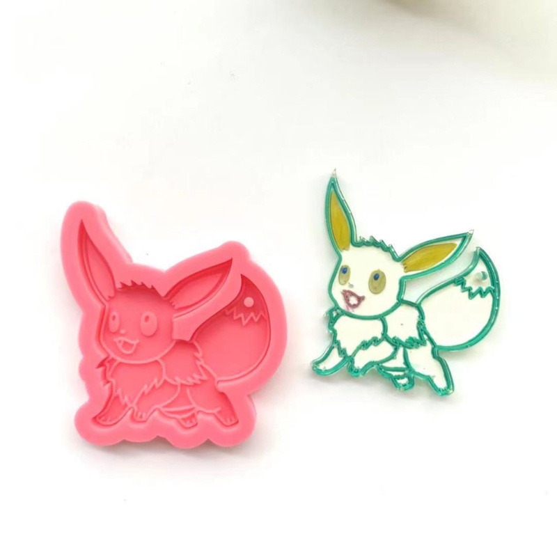 Khuôn Silicone Làm Móc Khóa Thủ Công Hình Chú Sóc Đáng Yêu