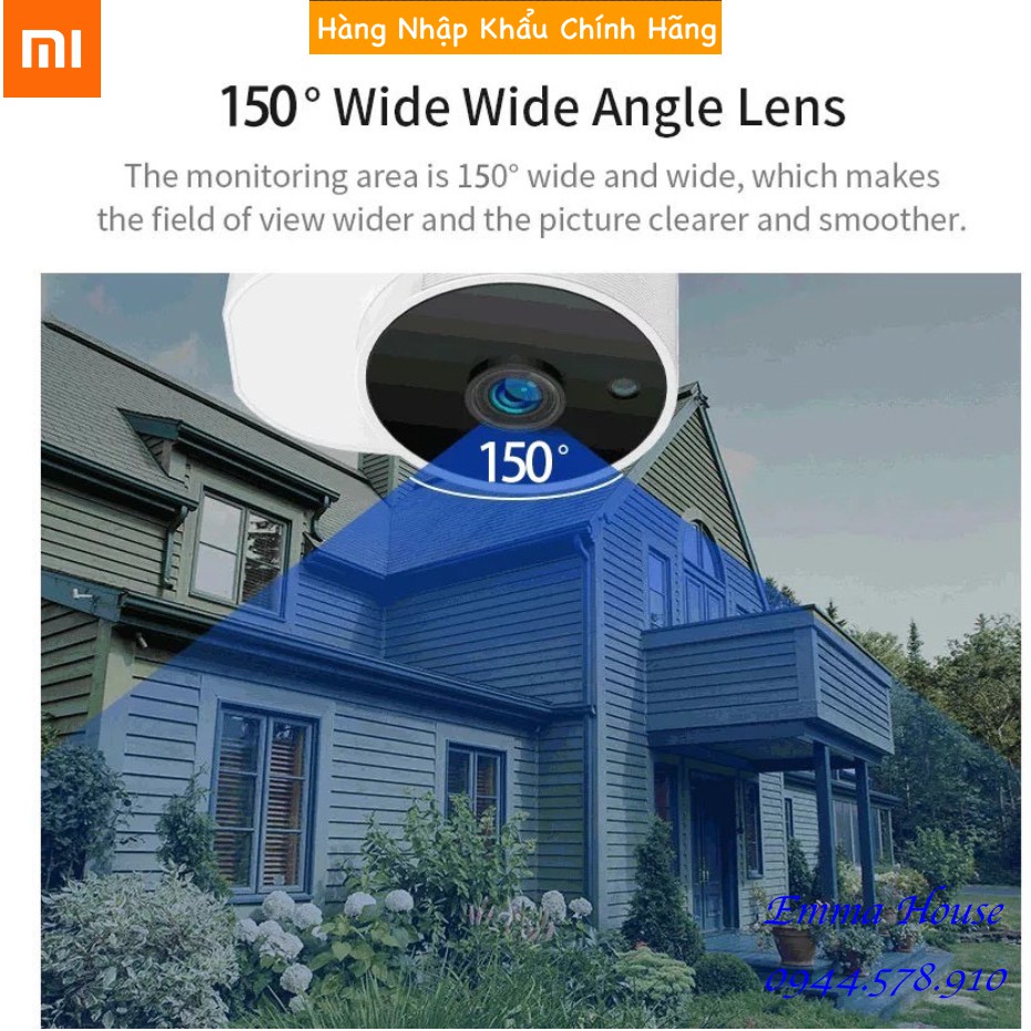 Camera ngoài trời Xiaomi Xiaovv B10 kết nối wifi ứng dụng Mi Home chống nước, BH 03 Tháng