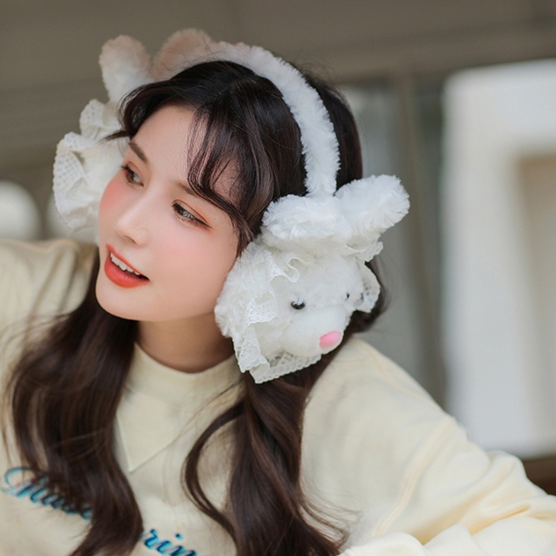 Chụp Tai Thỏ Dễ Thương Dành Cho Mùa Đông