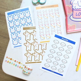 Sticker Động vật trang trí sổ (1 tấm)
