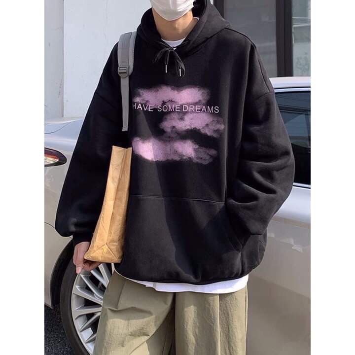 Áo hoodie oversize ullazzang 𝙝𝙖̀𝙣𝙜 𝙘𝙖𝙤 𝙘𝙖̂́𝙥 áo Hoodie ĐÁM MÂY hình in chắc chắn siêu đẹp mặc đi chơi đi học.....