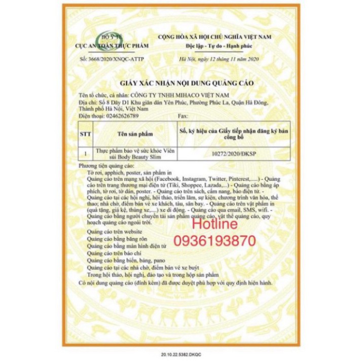 VIÊN SỦI BODY BEAUTY SLIM HỖ TRỢ GIẢM CÂN CHÍNH HÃNG | Thế Giới Skin Care